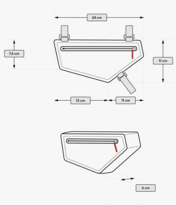 Cyclite Small Bag Dimensions