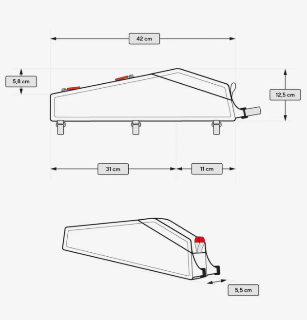Cyclite Top Tube Large Dimensions
